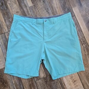 adidas Men's Light Blue Flat Front Shorts
